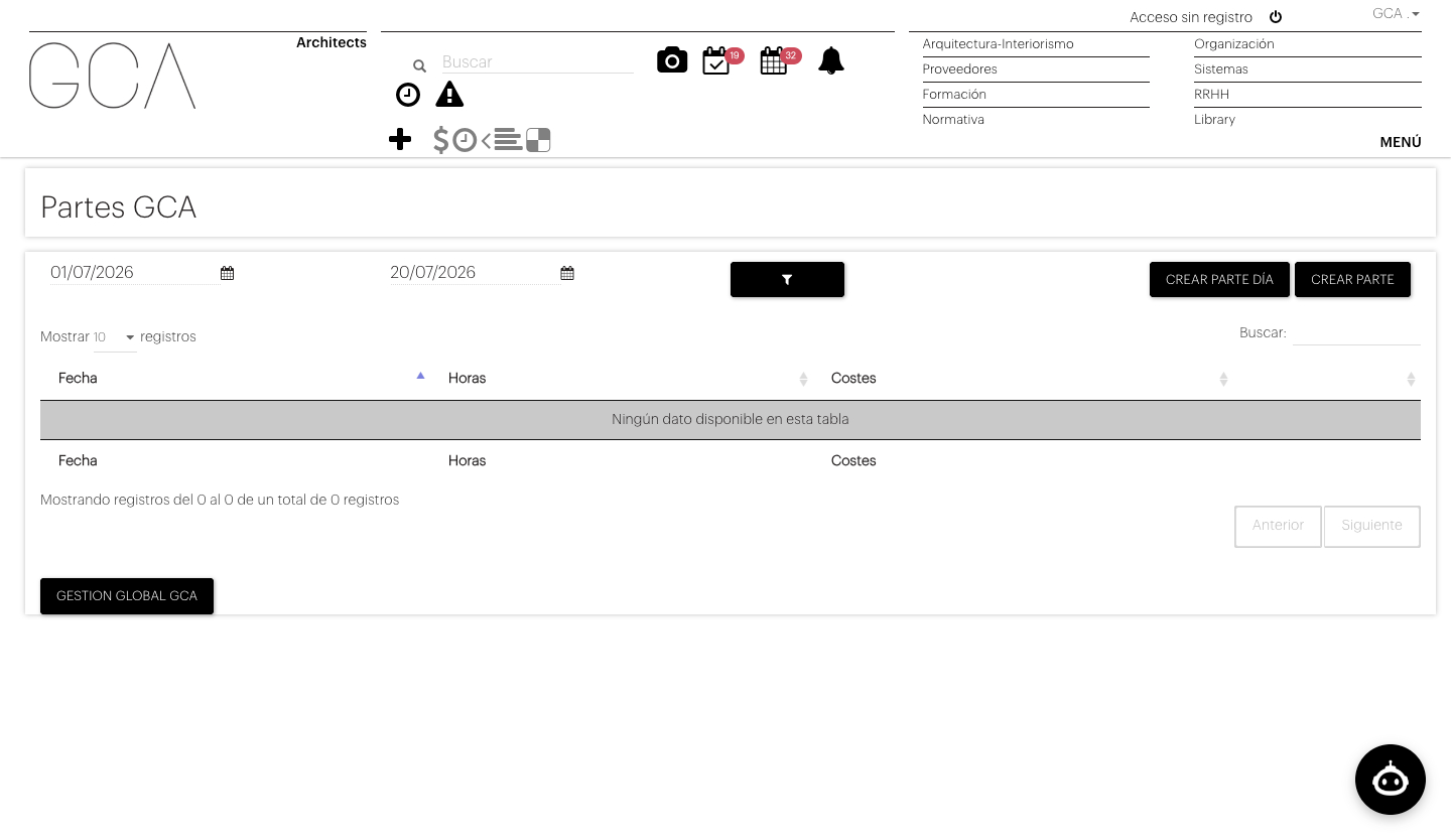 Intranet GCA