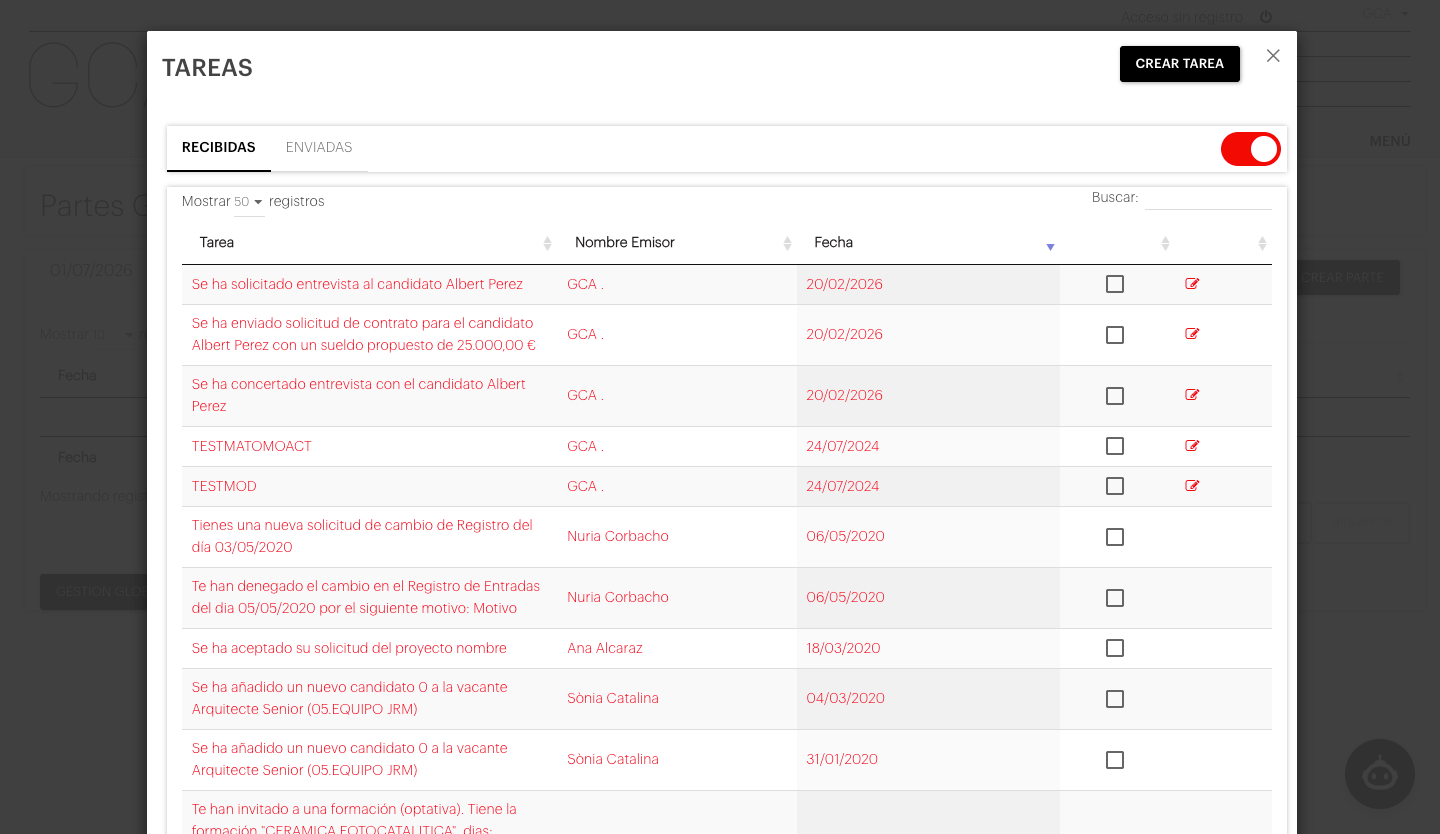 Intranet GCA