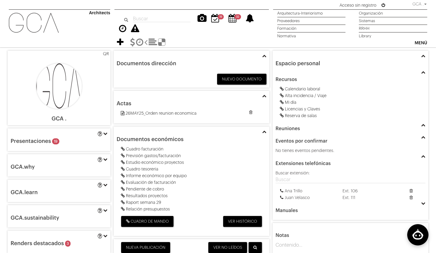Intranet GCA